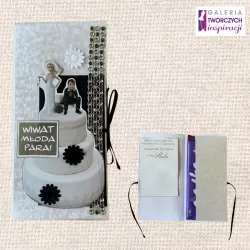Opakowanie na czekoladę „Wiwat Młoda Para!”– 8,5 na 17 cm